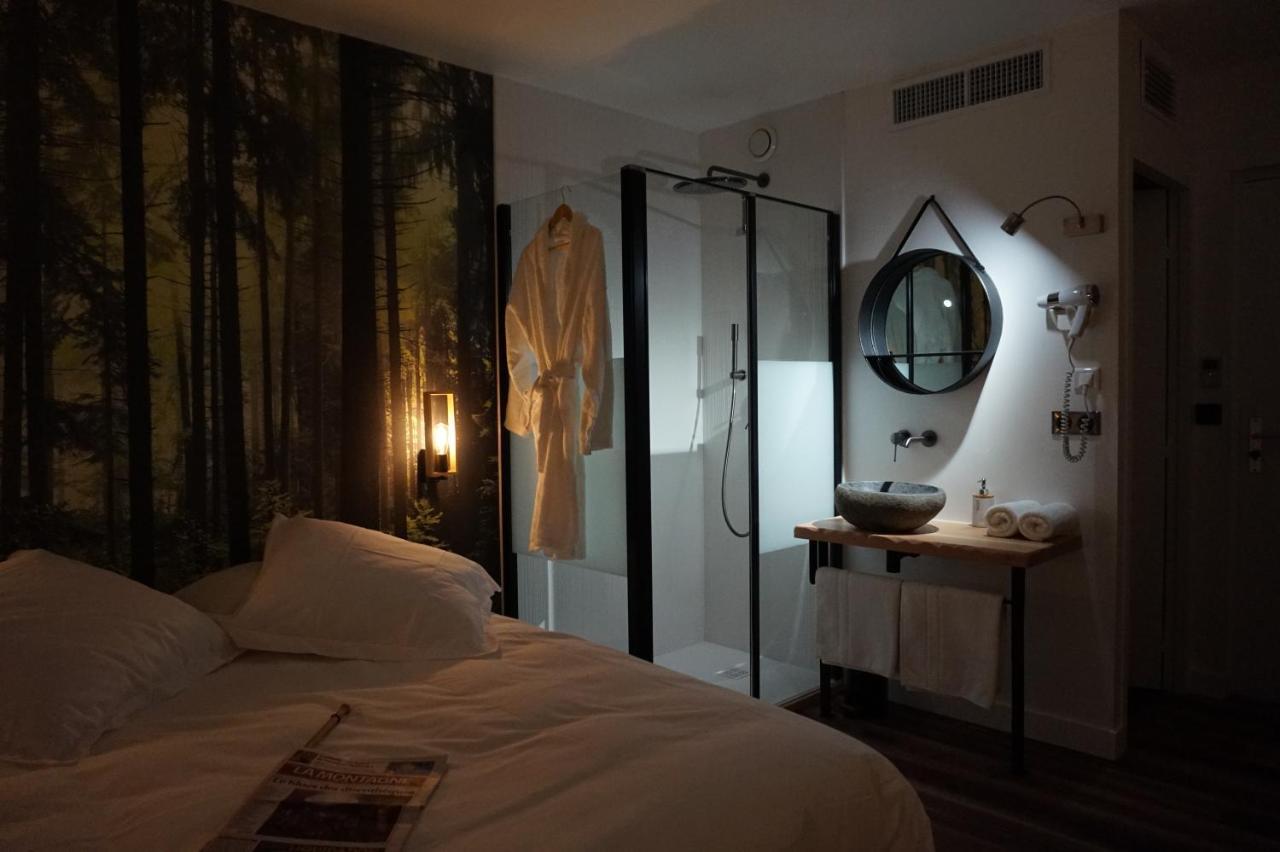 Hotel Restaurant Les Glycines Vieille-Brioude ภายนอก รูปภาพ
